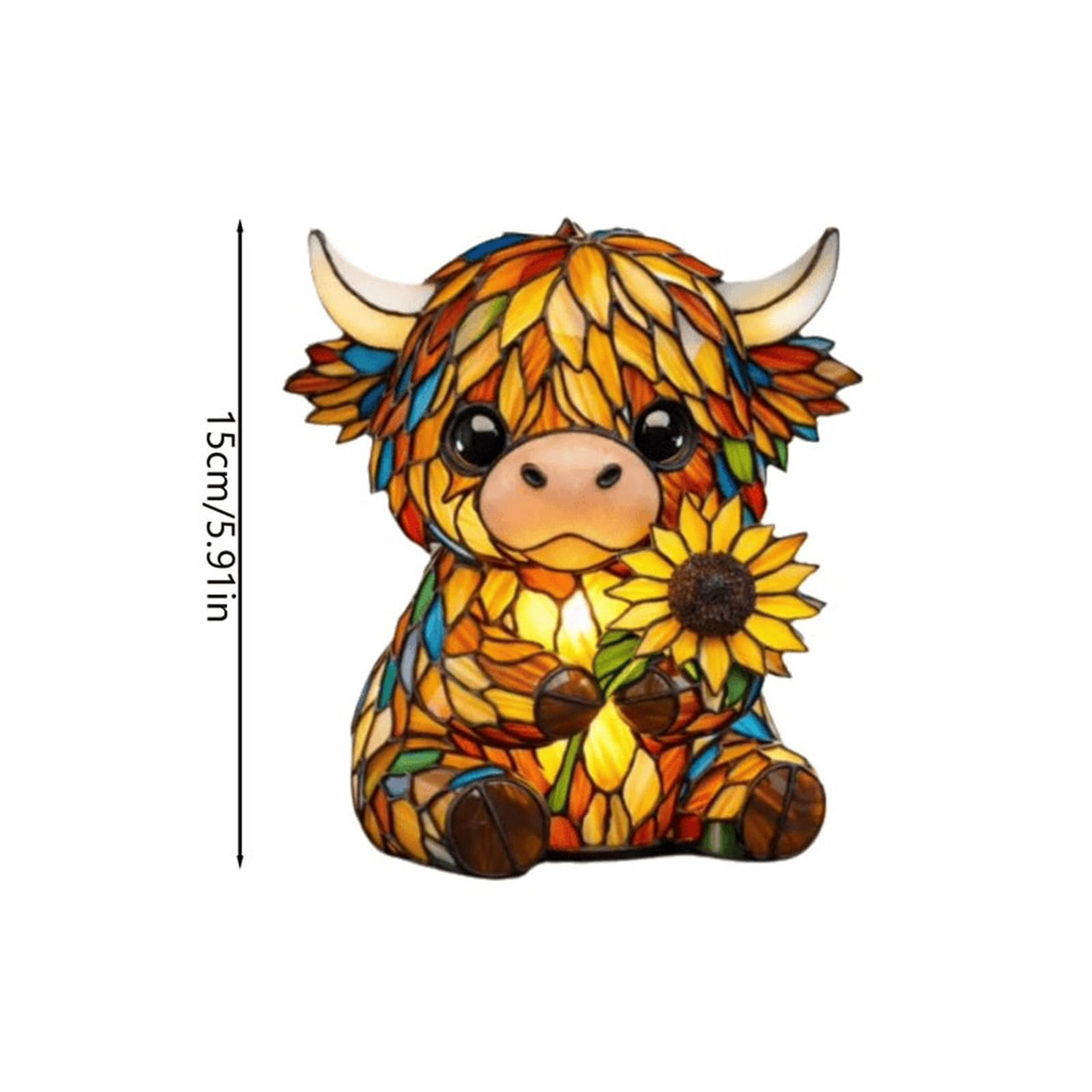 Highland Cow Animal Lamp – USB LED, Soft Warm Glow, Energy-Efficient 🐮💡