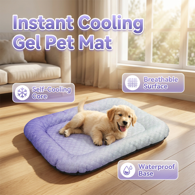 Cooling Gel Mat for Pets – Instant Heat Relief, No Refrigeration Needed 🐶🧊