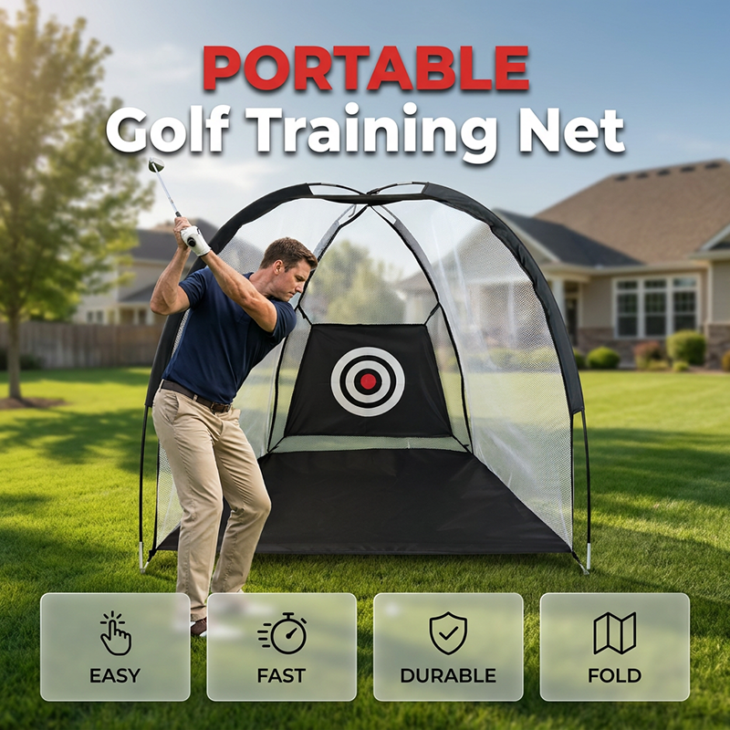 Portable Golf Training Net – High-Impact Mesh, Bullseye Target, Foldable ⛳🏡