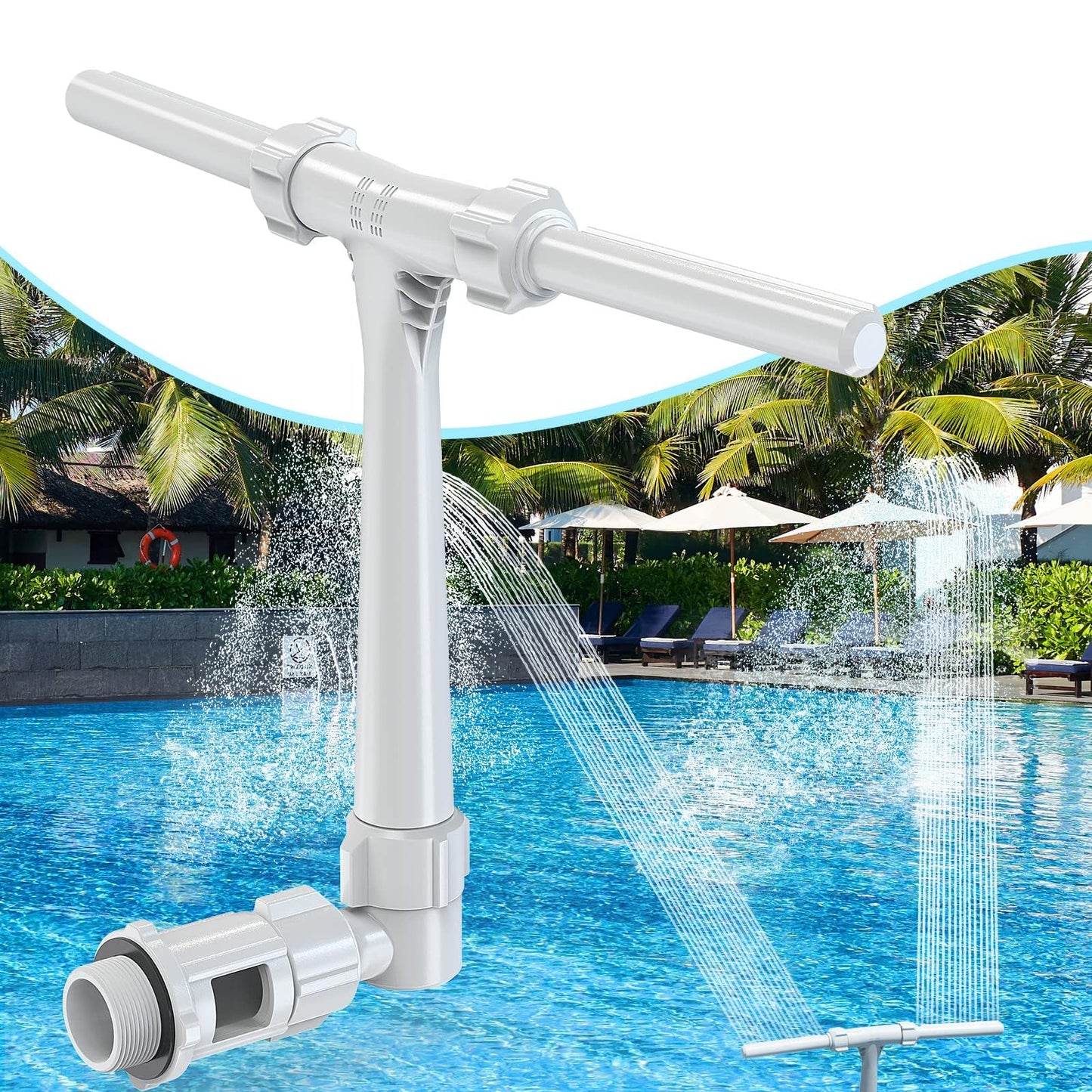 Poolhacker Pool Waterfall Fountain🏊💦
