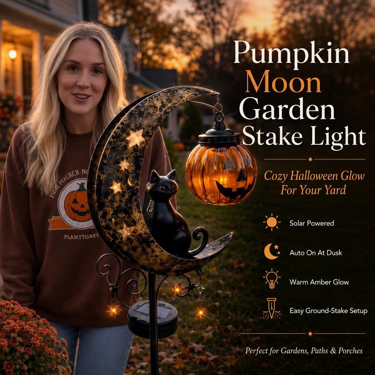 🌙Halloween Pre-sale🎃Solar Halloween Garden Stake Light