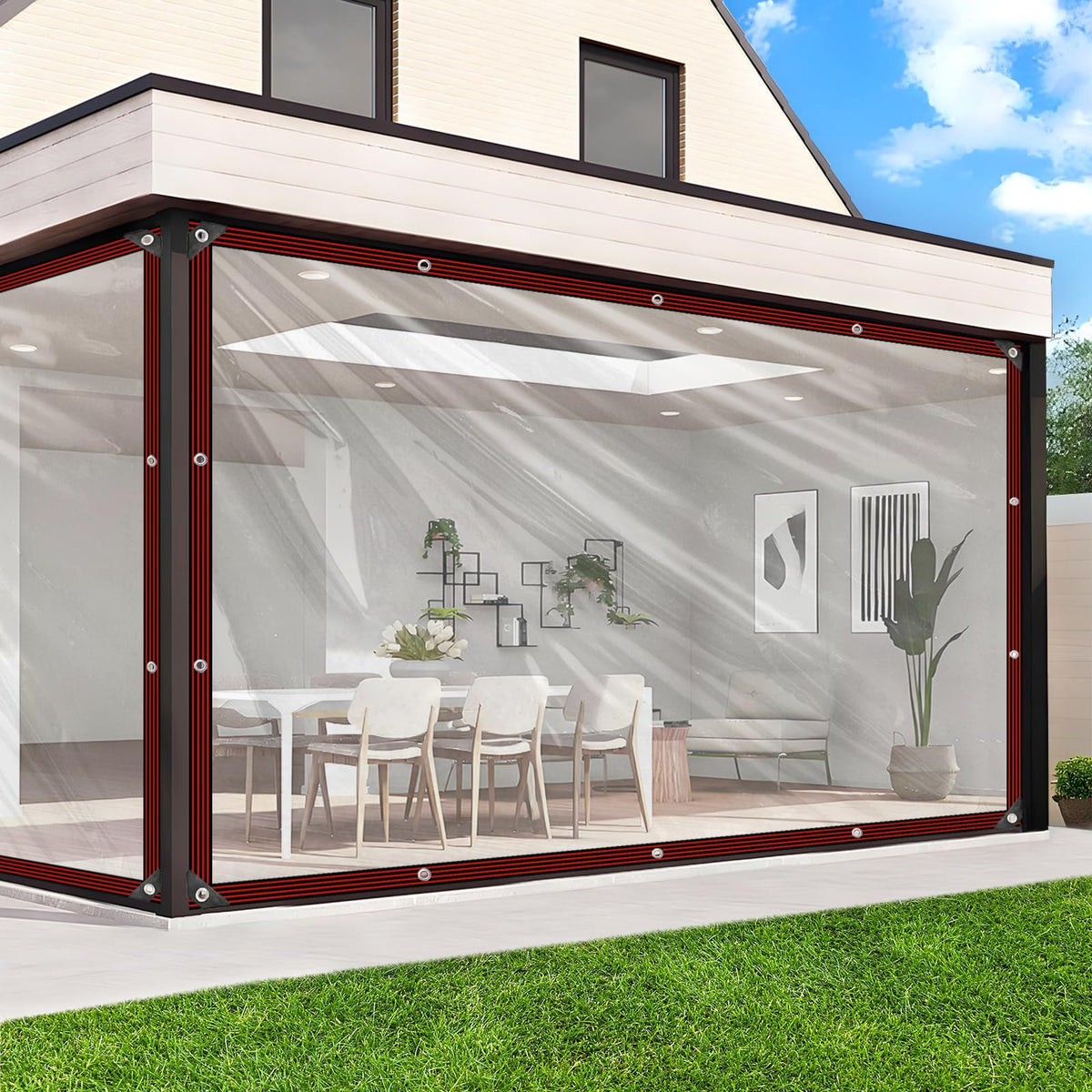Heavy-Duty Transparent Waterproof Insulated Tarp
