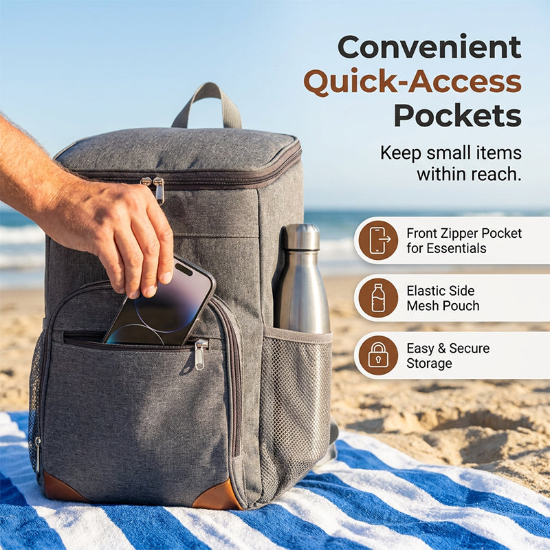 Leakproof Insulated Thermal Picnic Backpack – Hands-Free, Spacious, Multi-Pocket 🎒🧊