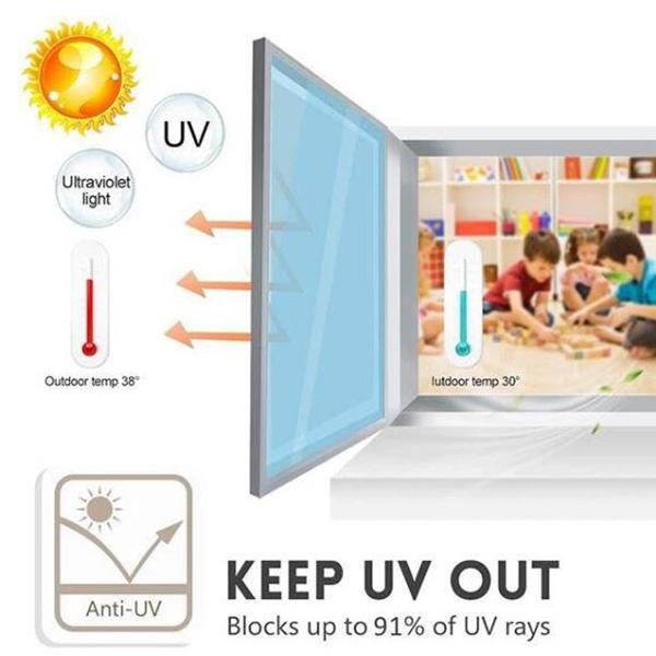 Mirror Window Privacy Film – UV Block, Heat Control, Static Cling 🪟🛡️