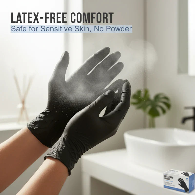 Nitrile Pro Gloves – Heavy-Duty, Latex-Free, Textured Grip 🧤🛡️