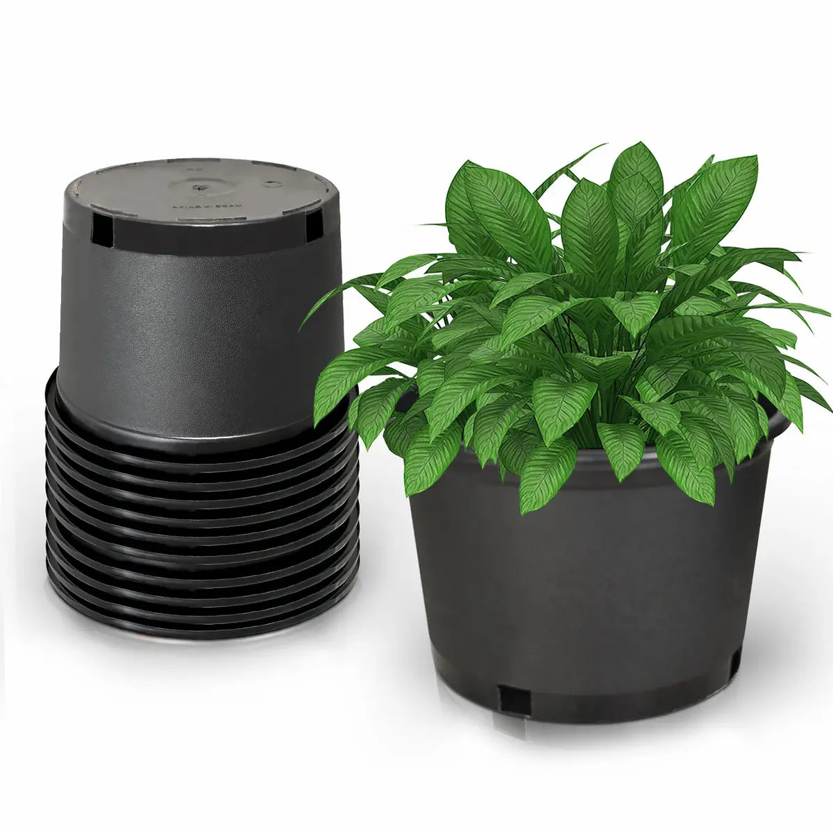 🪴 Nursery Pots – UV-Resistant, Modern Black Finish 🌱⚫