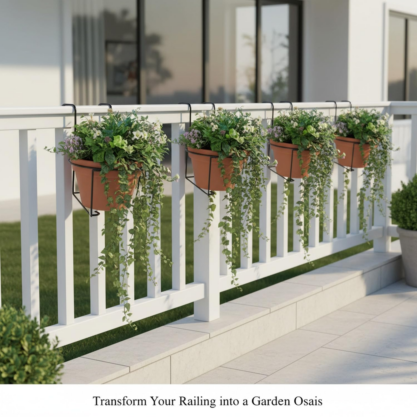 Railing Plant Hook – Adjustable, Tool-Free🪴🔗