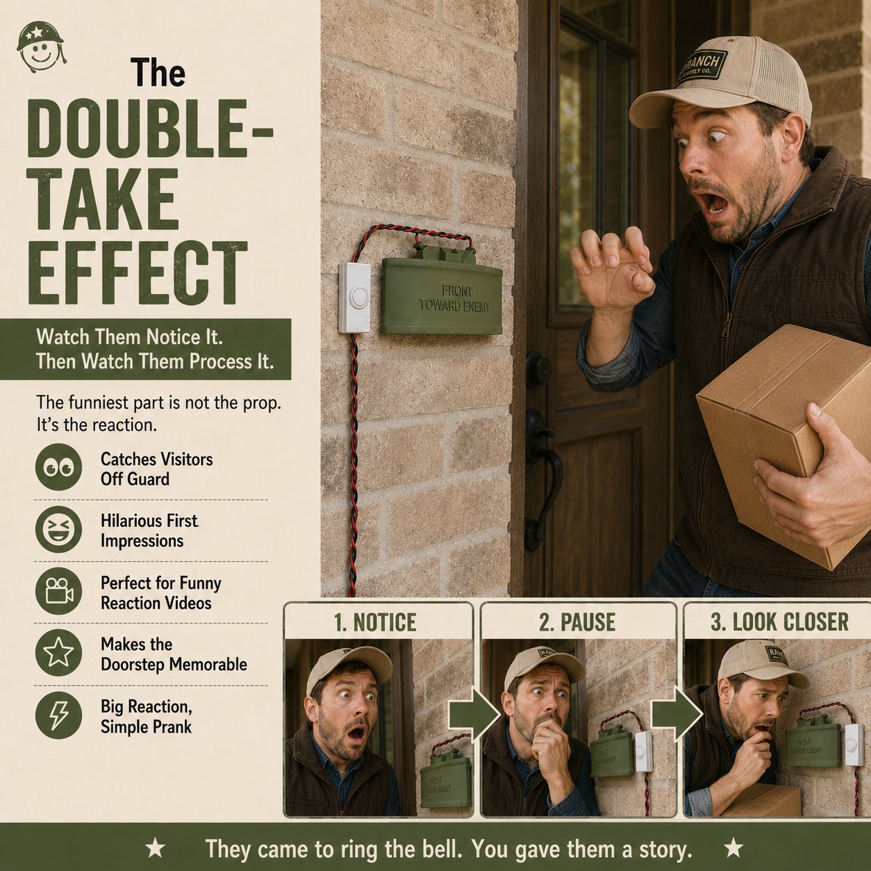 M18A1 Prank Doorbell – Military-Inspired Novelty Door Prop