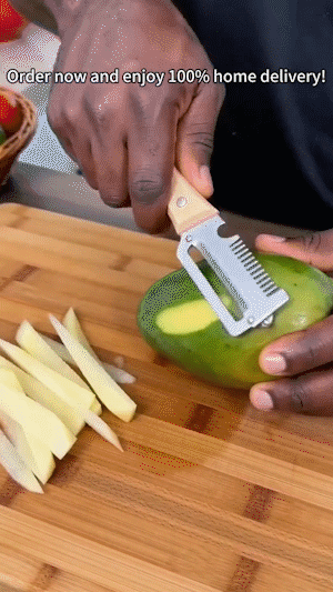 Zero-Snag Wooden Peeler – Stainless Steel Blade, No Clog, No Cramp 🥔🪵