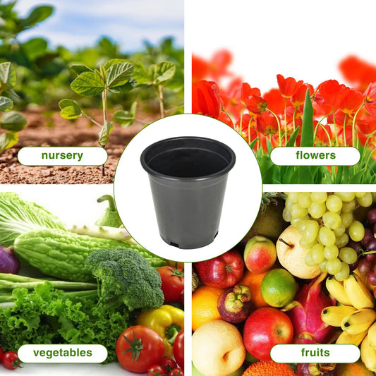 🪴 Nursery Pots – UV-Resistant, Modern Black Finish 🌱⚫