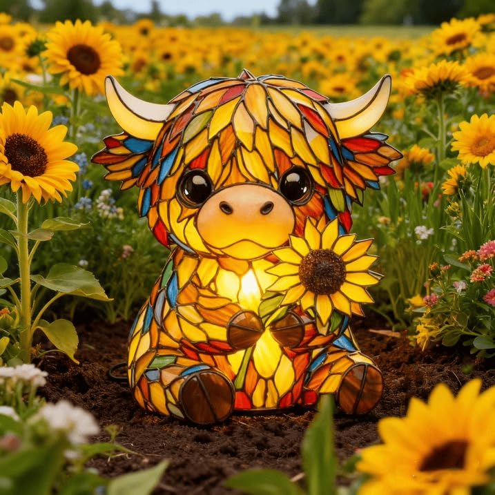 Highland Cow Animal Lamp – USB LED, Soft Warm Glow, Energy-Efficient 🐮💡