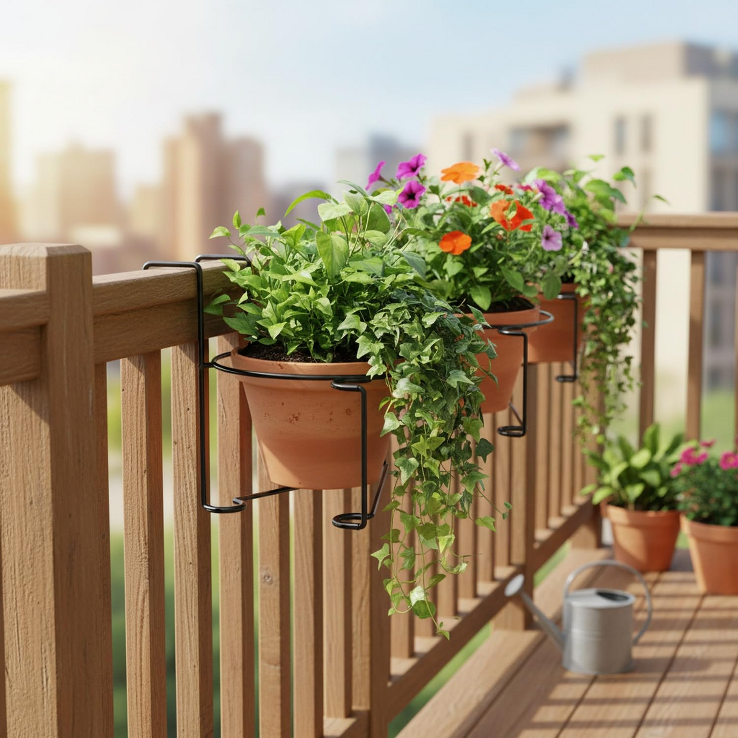 Railing Plant Hook – Adjustable, Tool-Free🪴🔗