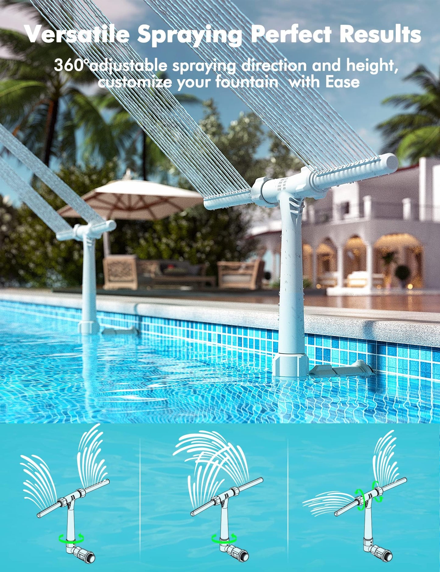 Poolhacker Pool Waterfall Fountain🏊💦