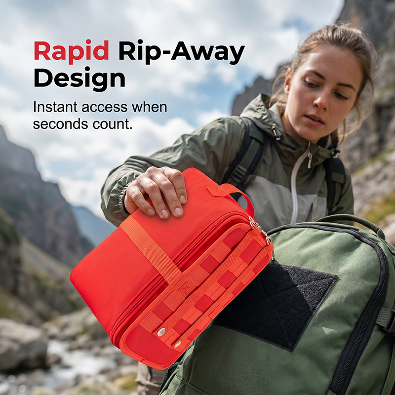 Oxford Cloth Emergency Medical Organizer Bag – Tactical, Rip-Away, Modular 🚑🆘
