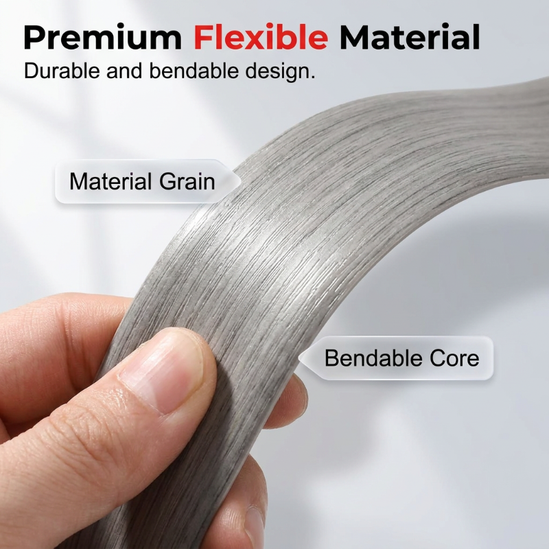 Self-Adhesive Floor Transition Strip – Flexible PVC, Peel  Stick, Trim to Fit 🚪🛠️