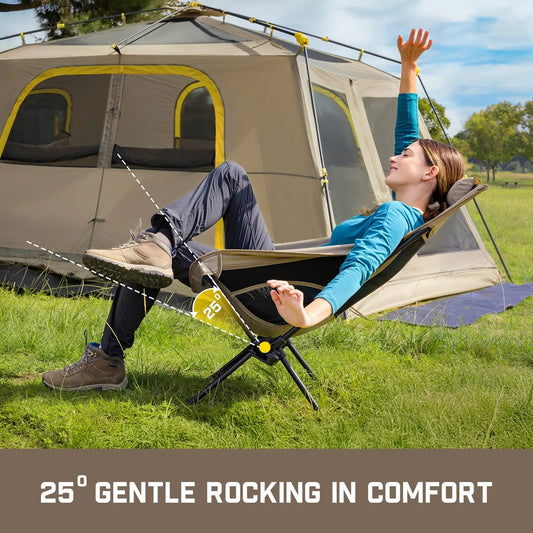 L8 Max Rocking Camping Chair – 25° Gentle Rock, 7075 Aluminum, 4.5 lbs 🪑🏕️