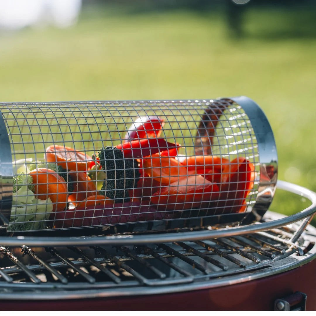 Gourmet Grill Basket 2.0 – Stainless Steel, Dishwasher Safe, No More Burnt Food 🥩🥦