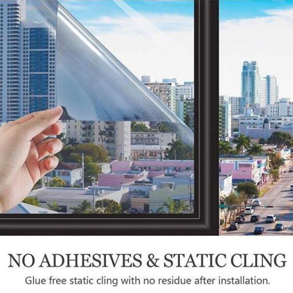 Mirror Window Privacy Film – UV Block, Heat Control, Static Cling 🪟🛡️