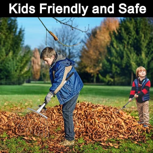 Adjustable Garden Leaf Rake – Lightweight, Telescoping Handle, Expandable Metal Head 🍂🌿🧹