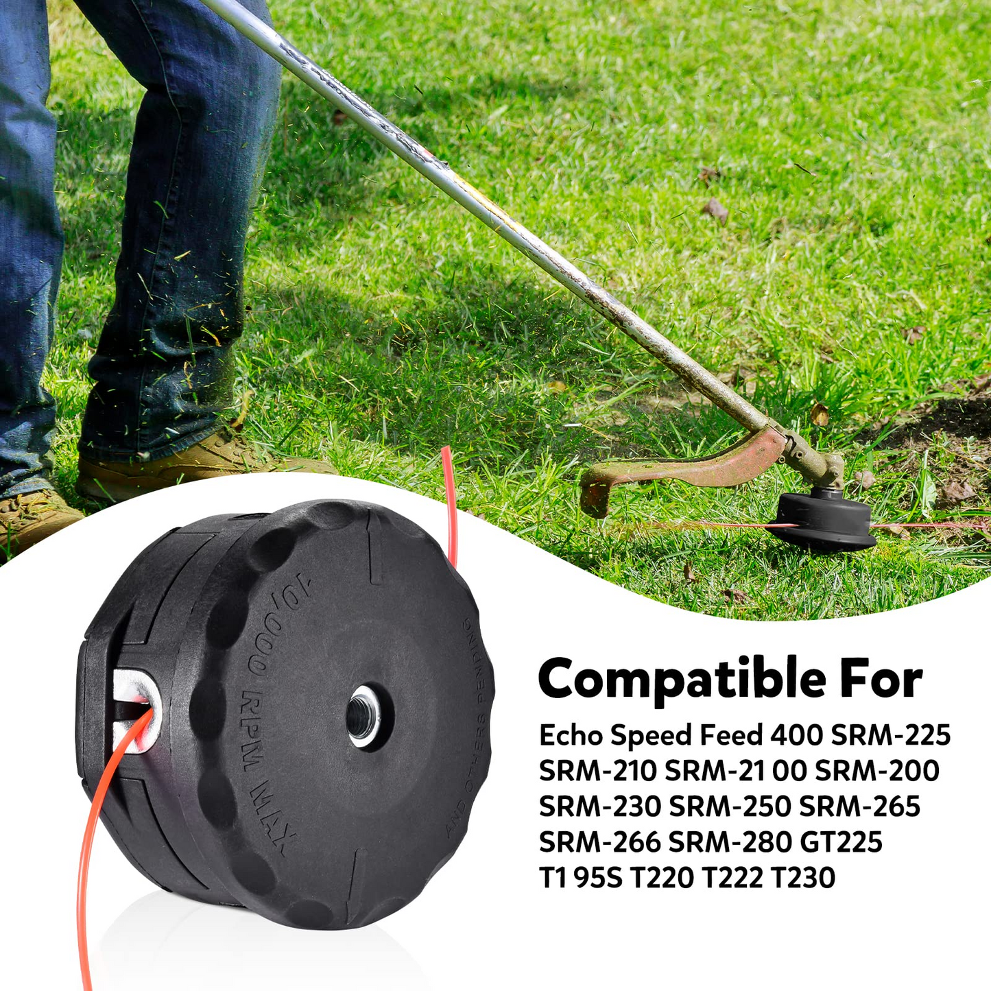 Echo 5-Pack String Trimmer Head Replacement – Speed-Feed 400🌿🔧