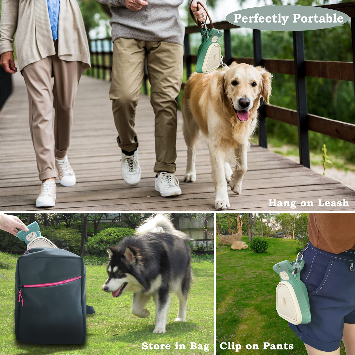 Clip-On Poop Scooper – Foldable, Pocket-Sized, Bag Dispenser Included 🐾🧹