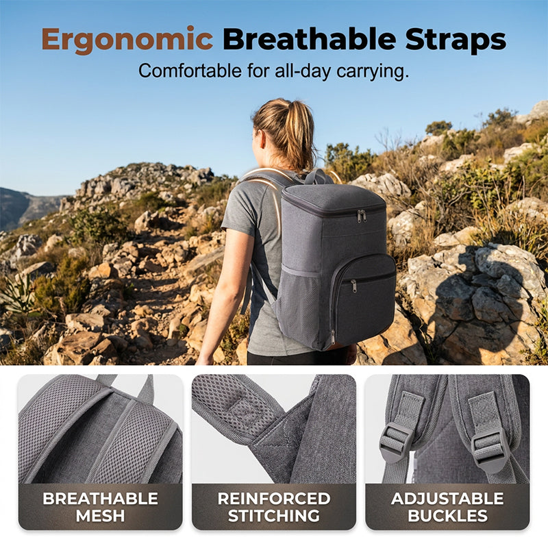 Leakproof Insulated Thermal Picnic Backpack – Hands-Free, Spacious, Multi-Pocket 🎒🧊
