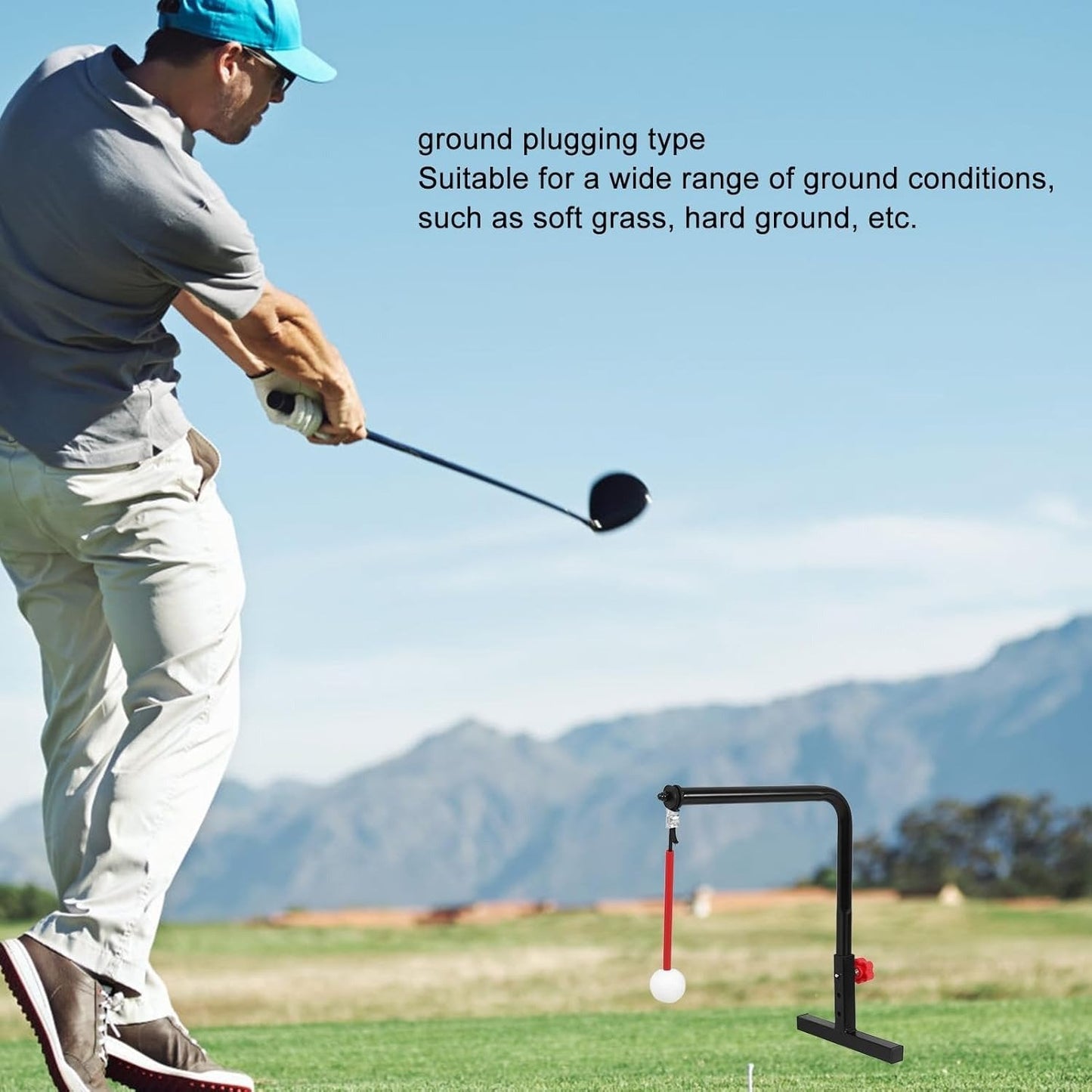 ⛳ Real Impact Golf Swing Trainer – 360° Ball Return for Smarter Practice &Better Swings 🏌️♂️⛳