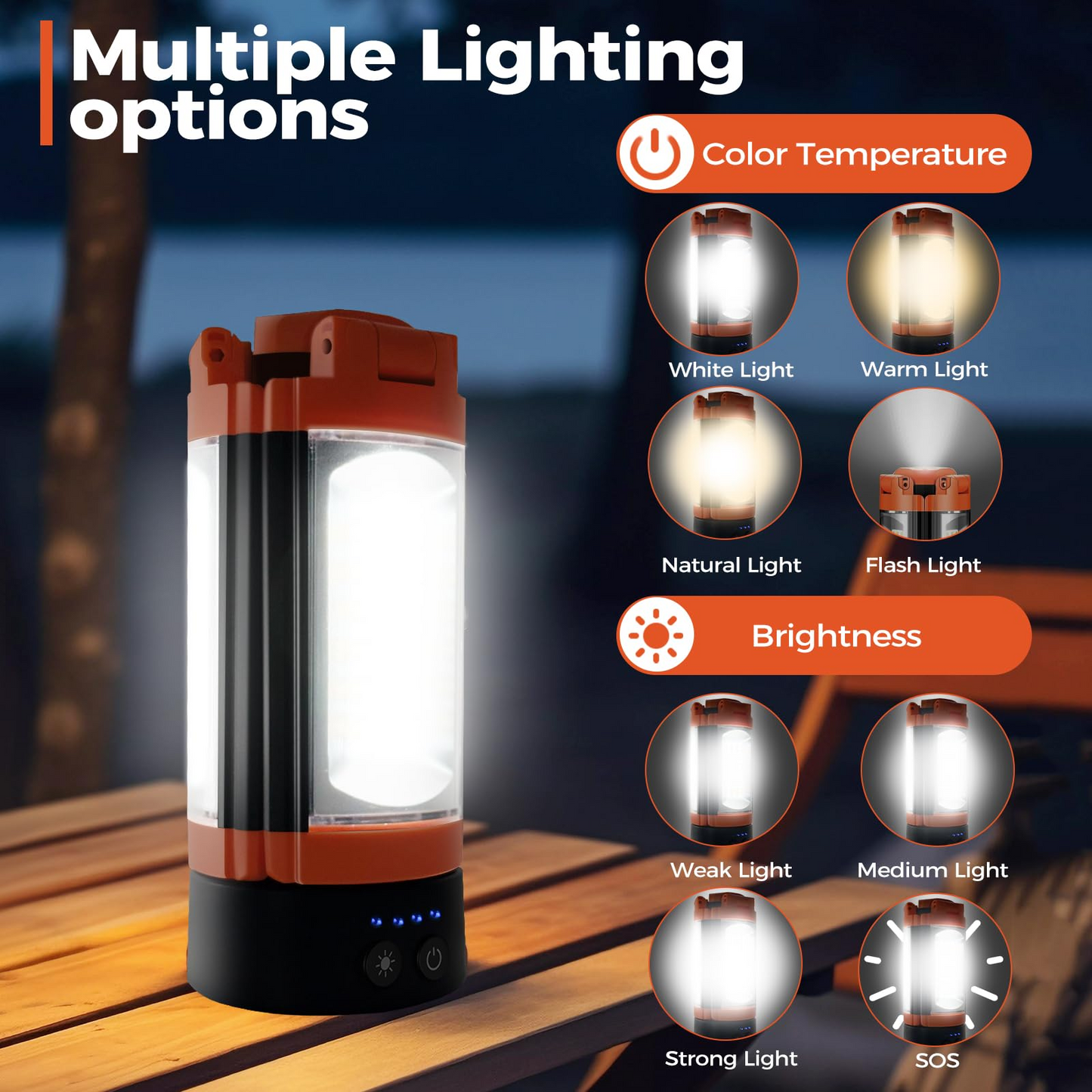 10000&12000mAh Rechargeable LED Work Light with Tripod Stand – 3 Adjustable Lamp Heads, Power Bank Function 💡🔋