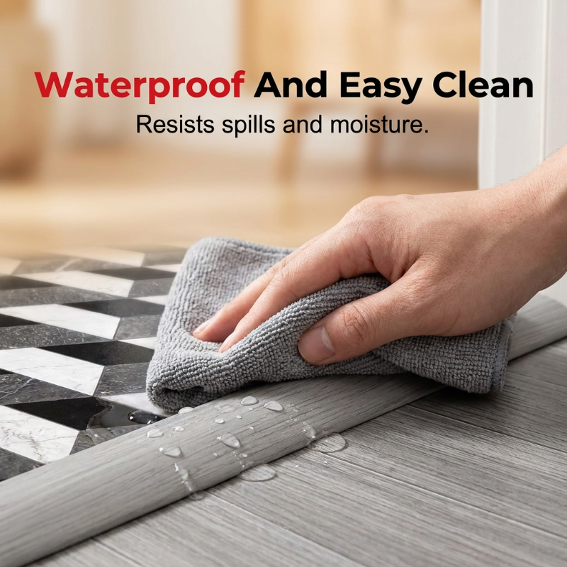 Self-Adhesive Floor Transition Strip – Flexible PVC, Peel  Stick, Trim to Fit 🚪🛠️