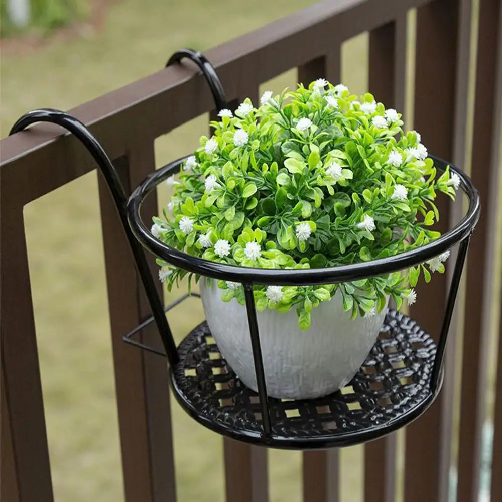 Iron Metal Hanging Plant Basket – 2-Pack, Wall-Mounted, Rust-Resistant 🌿🪴
