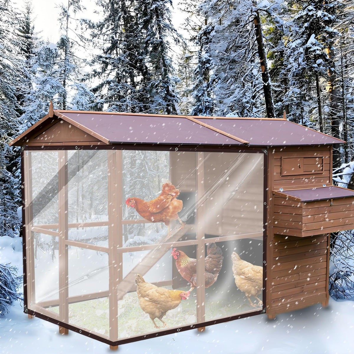 Heavy-Duty Transparent Waterproof Insulated Tarp