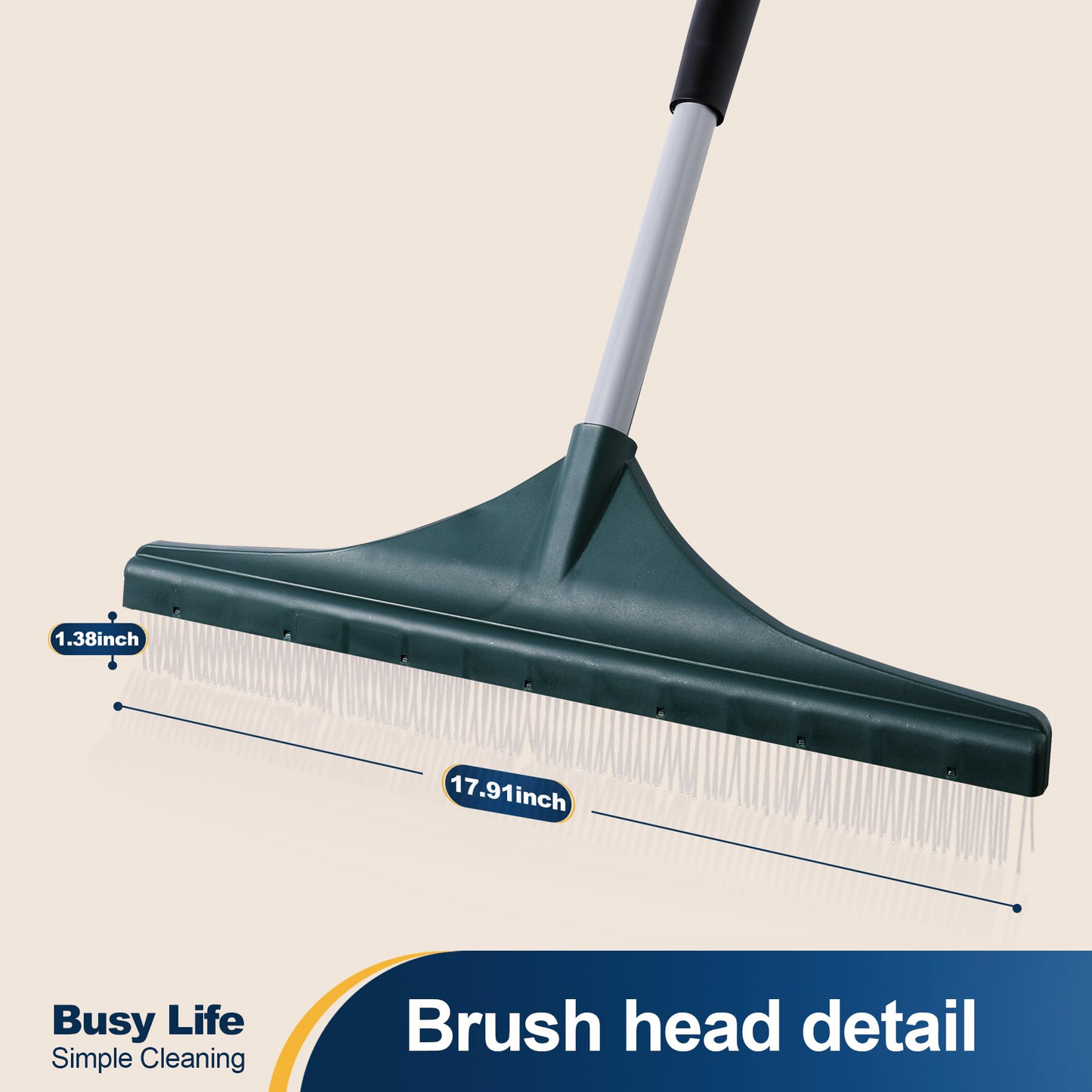 Artificial Turf Rake – Telescopic, Pet Hair Removal, 56.7″ Reach 🧹🌿