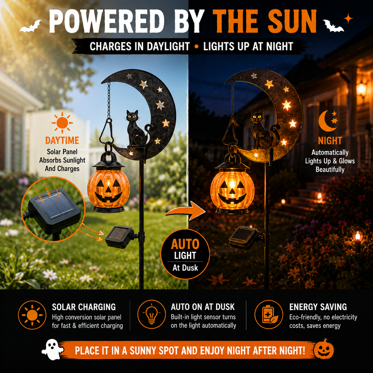 🌙Halloween Pre-sale🎃Solar Halloween Garden Stake Light