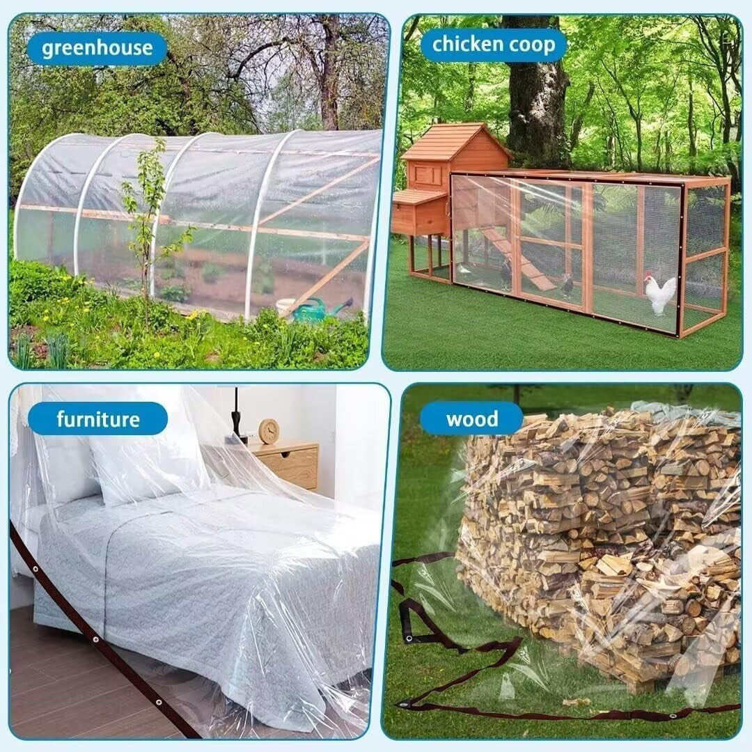 Heavy-Duty Transparent Waterproof Insulated Tarp