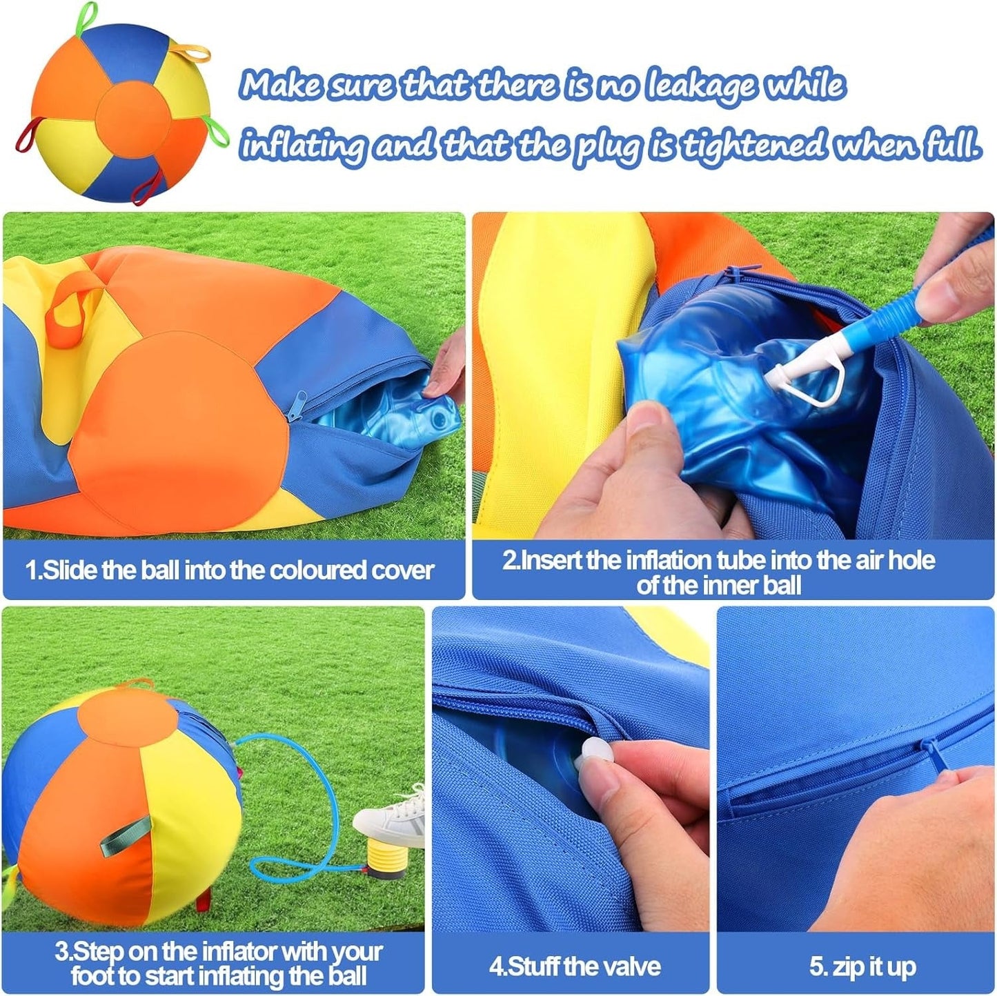 Dog Fetch Ball with Rope – High-Contrast Colors, Heavy-Duty Canvas 🐕🎾