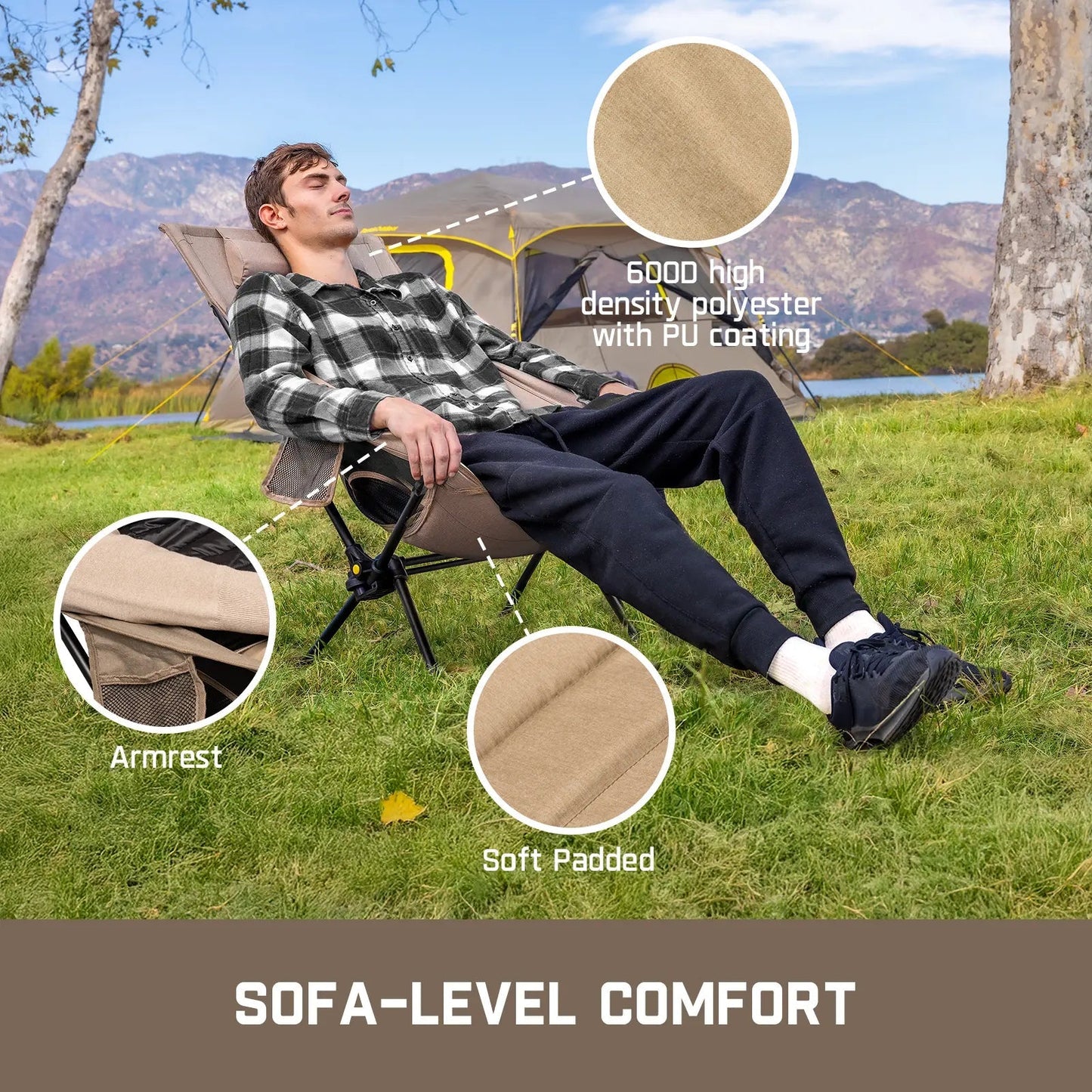 Zeta L8 Max Rocking Camping Chair – 25° Gentle Rock, 7075 Aluminum, 4.5 lbs 🪑🏕️
