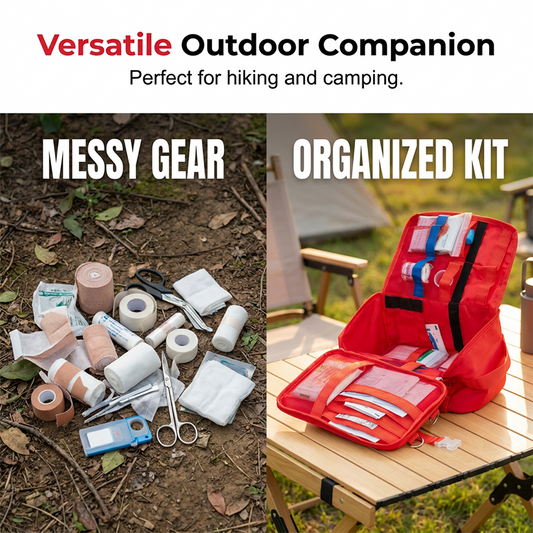 Oxford Cloth Emergency Medical Organizer Bag – Tactical, Rip-Away, Modular 🚑🆘