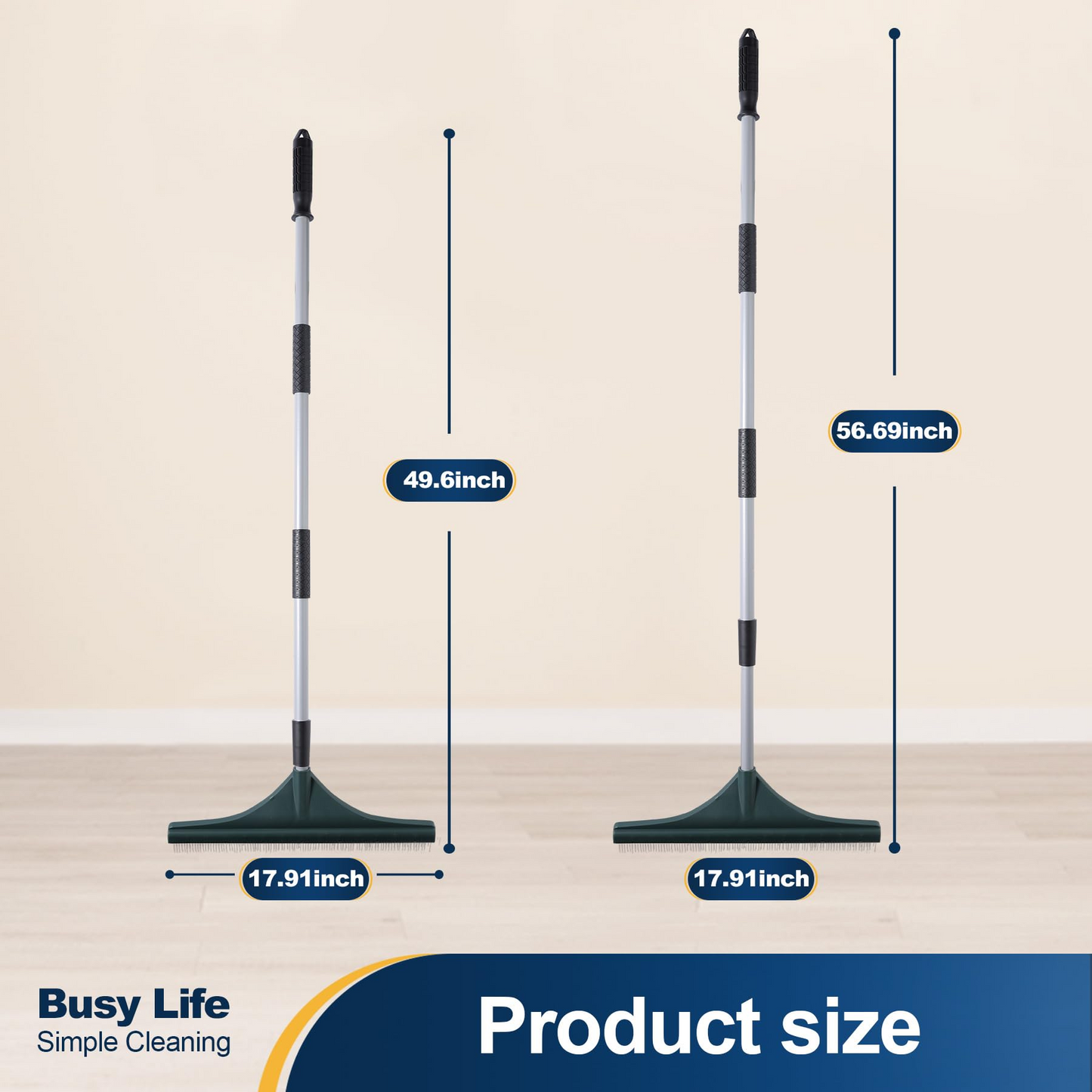 Artificial Turf Rake – Telescopic, Pet Hair Removal, 56.7″ Reach 🧹🌿