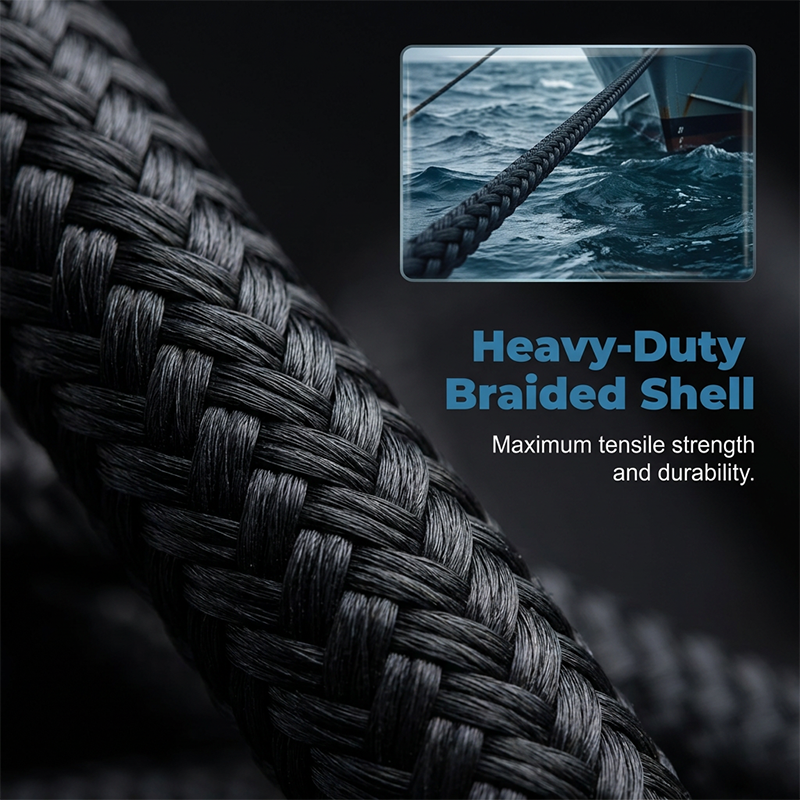 Shock-Absorbing Bungee Dock Line – Marine-Grade Stainless Clip, Foam Floats 🚤🛡️