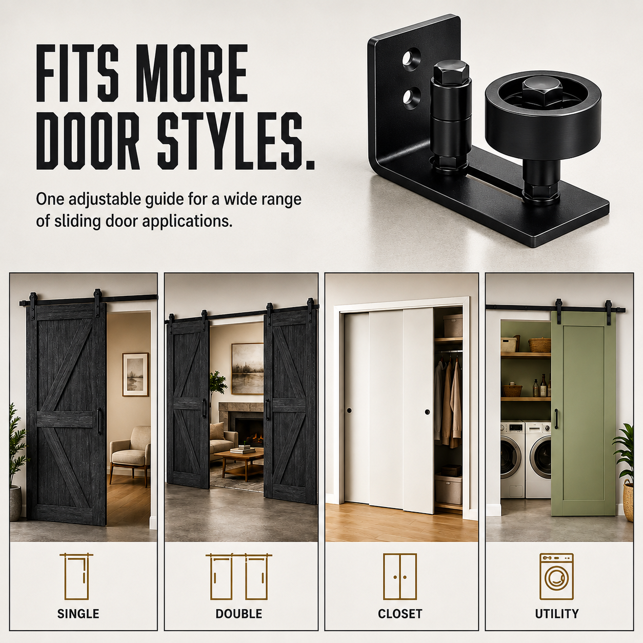 8-in-1 Adjustable Floor Door Guide🚪🛠️