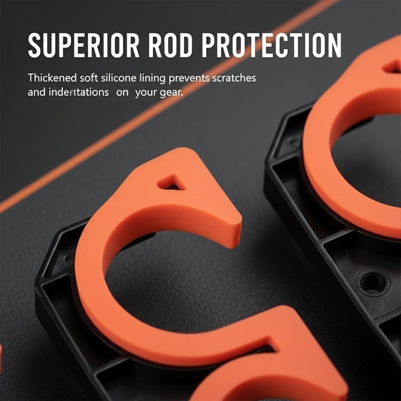 Fishing Rod Garage Storage Rack – Holds 10 Rods, Wall/Ceiling Mount, Soft Silicone Pads 🎣🧰