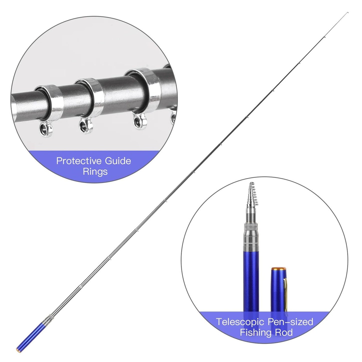 Pocket Fishing Rod – Telescopic, Pre-Assembled🎣🧰