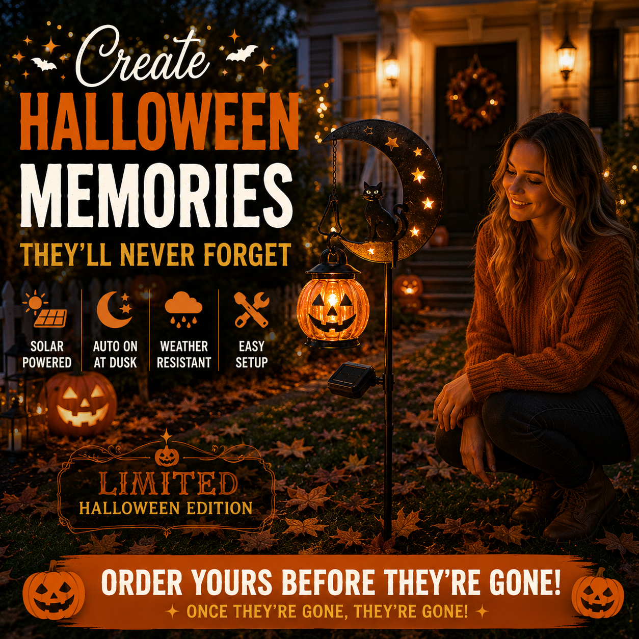 🌙Halloween Pre-sale🎃Solar Halloween Garden Stake Light