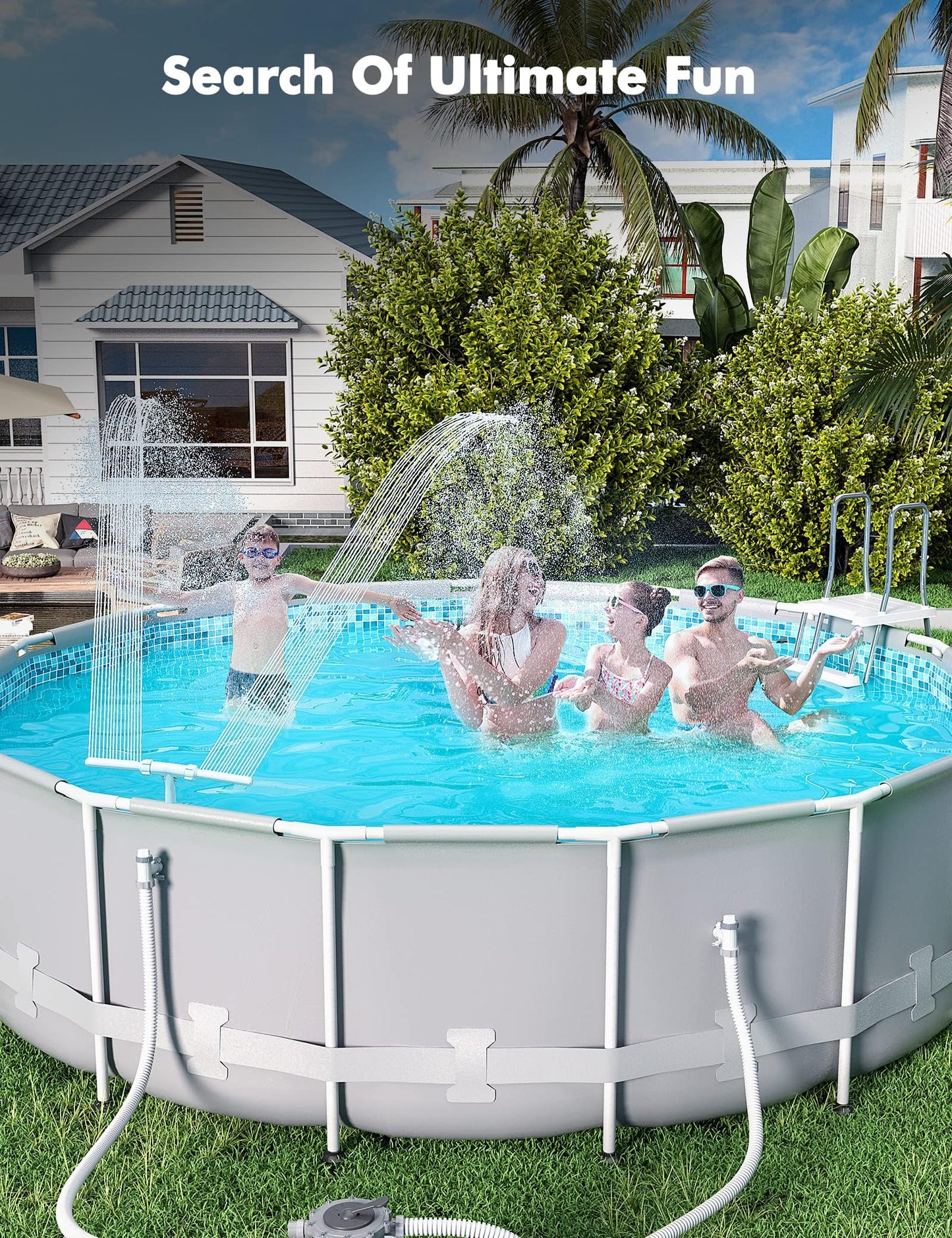 Poolhacker Pool Waterfall Fountain🏊💦