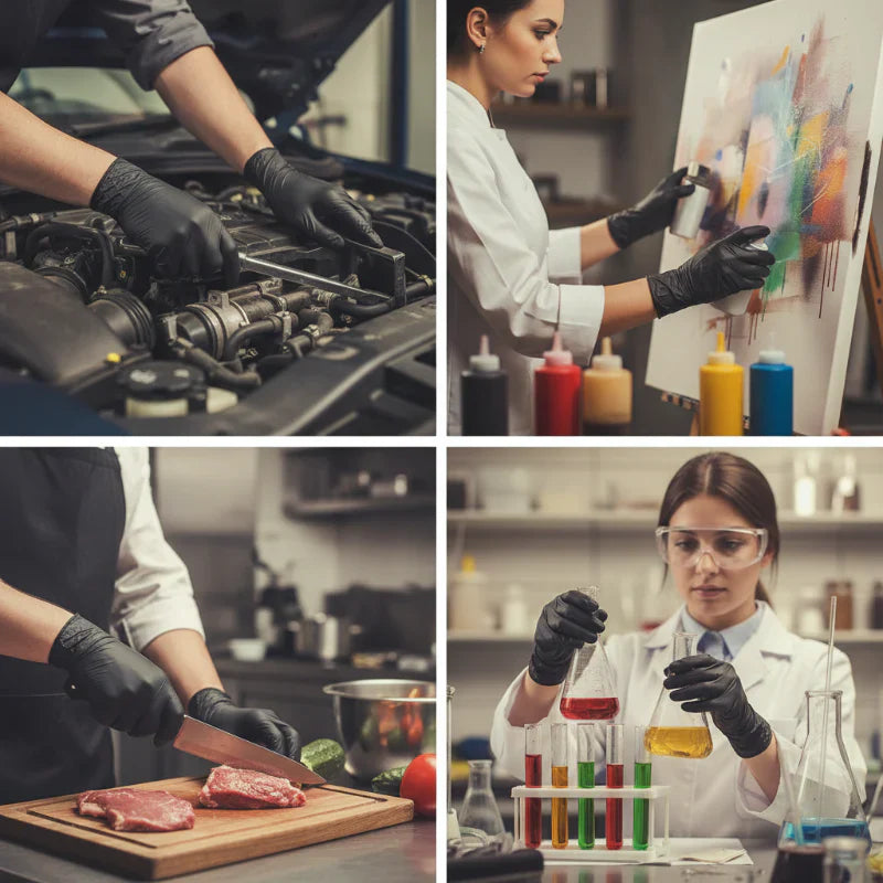 Nitrile Pro Gloves – Heavy-Duty, Latex-Free, Textured Grip 🧤🛡️