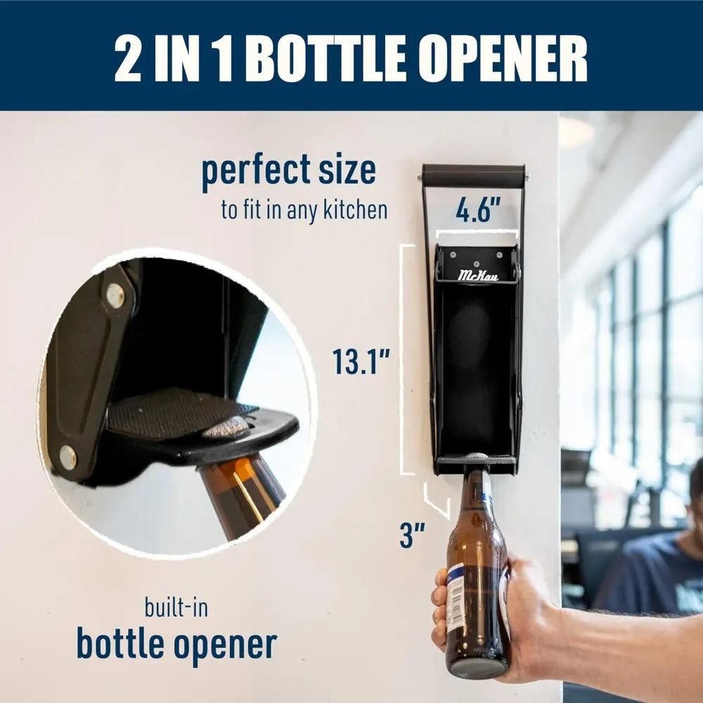 Wall-Mounted Can Crusher – Crushes 16oz &12oz Cans to 20% Size 🥤🔨