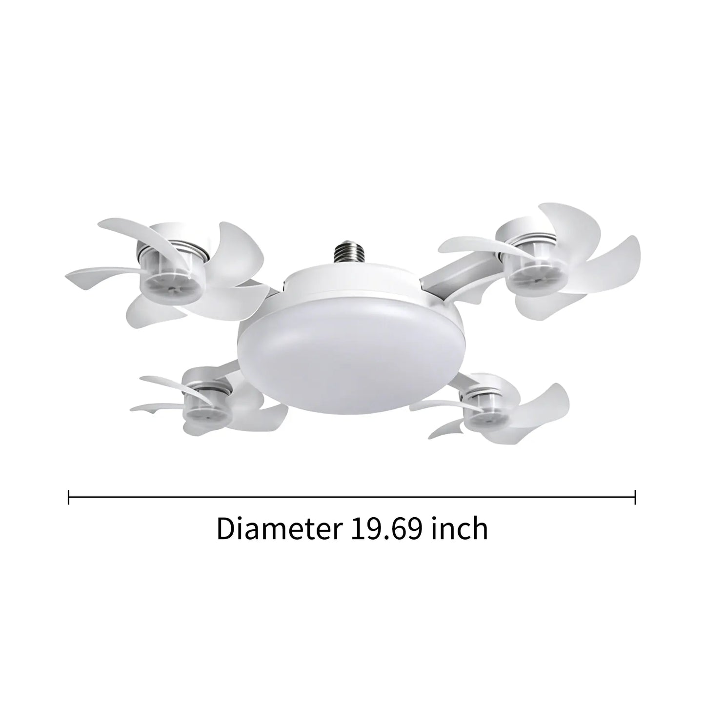 2-in-1 LED Ceiling Fan Light Bulb – E27 Screw-in, Remote Control 💡🌀