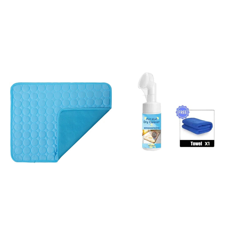 Breathable Pet Cooling Mat – Triple-Layer, Instant Heat Relief 🐶🧊