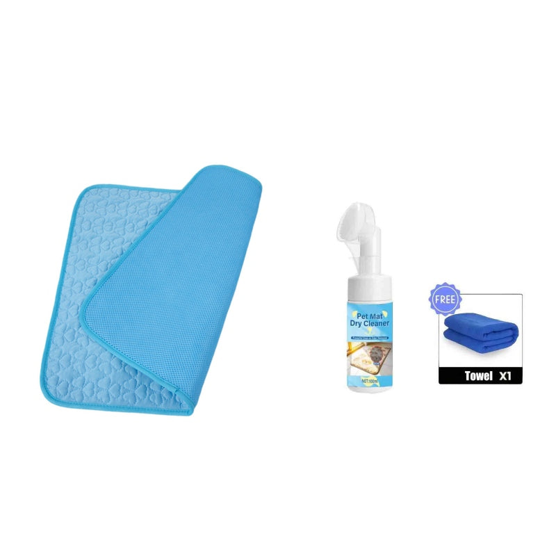 Breathable Pet Cooling Mat – Triple-Layer, Instant Heat Relief 🐶🧊