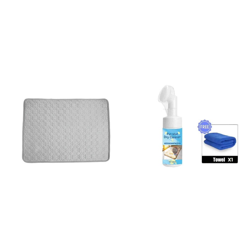 Breathable Pet Cooling Mat – Triple-Layer, Instant Heat Relief 🐶🧊